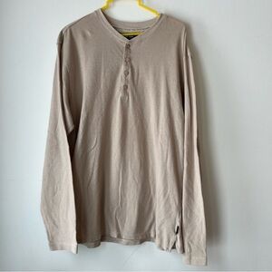 Weir Golf long sleeve waffle men’s neutral minimal activewear shirt size medium